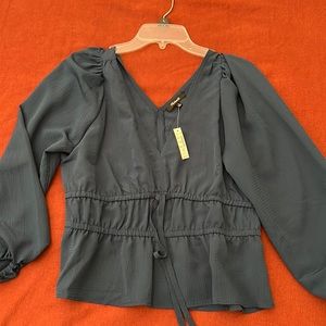 Madewell Top Navy Blue NWT